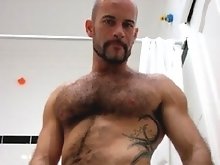 Hairy chested men love to take their clothes off on camera
